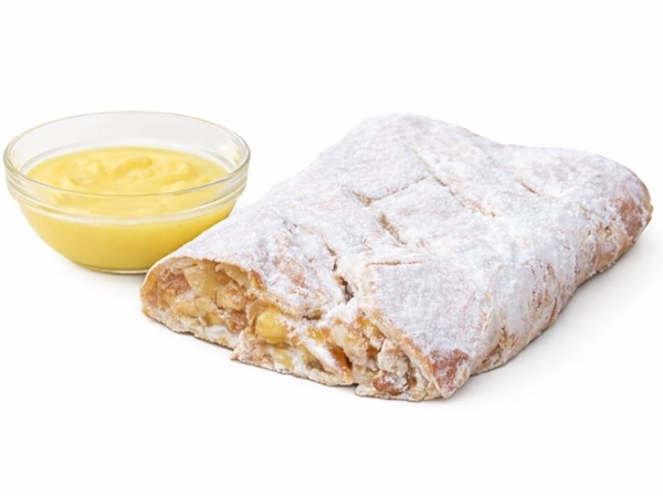 Apfelstrudel met vanillesaus