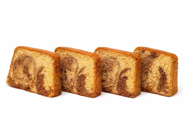 6 plakken cake chocolade